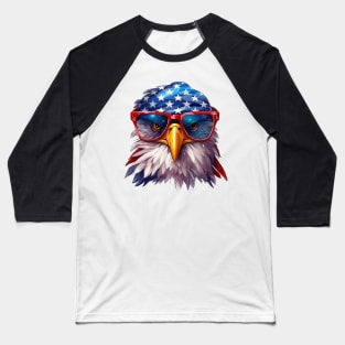 Cool American Eagle Portrait #3 Baseball T-Shirt